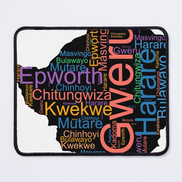 Item preview, Zimbabwe City Names Word Art designed and sold by TheIconSmith.