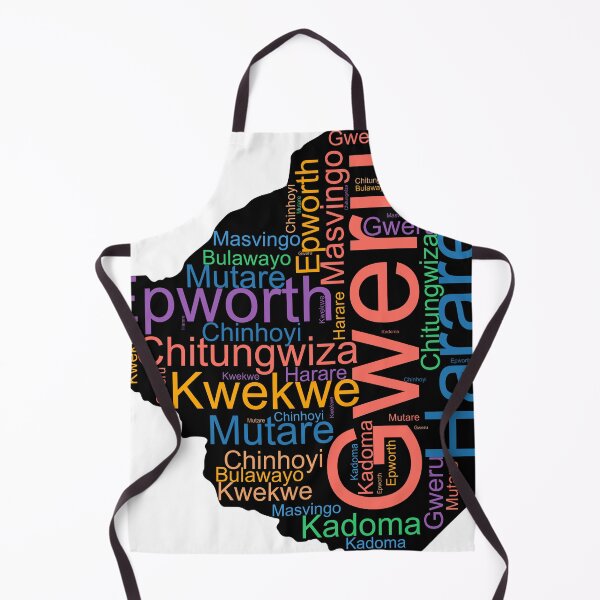 Item preview, Zimbabwe City Names Word Art designed and sold by TheIconSmith.
