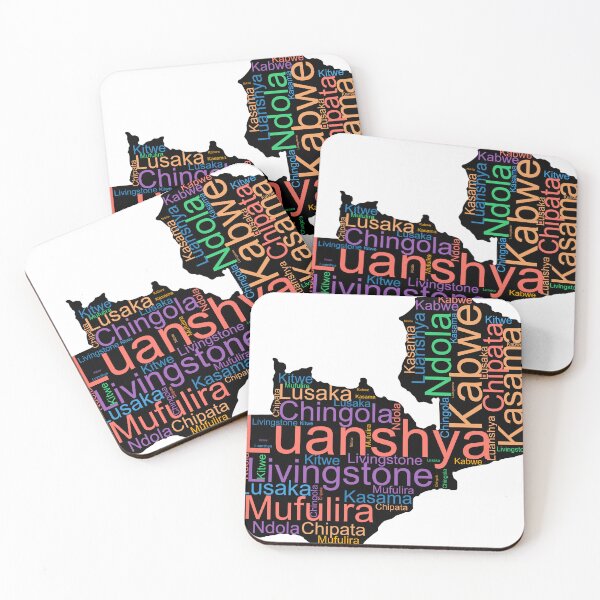 Item preview, Zambia City Names Word Art designed and sold by TheIconSmith.