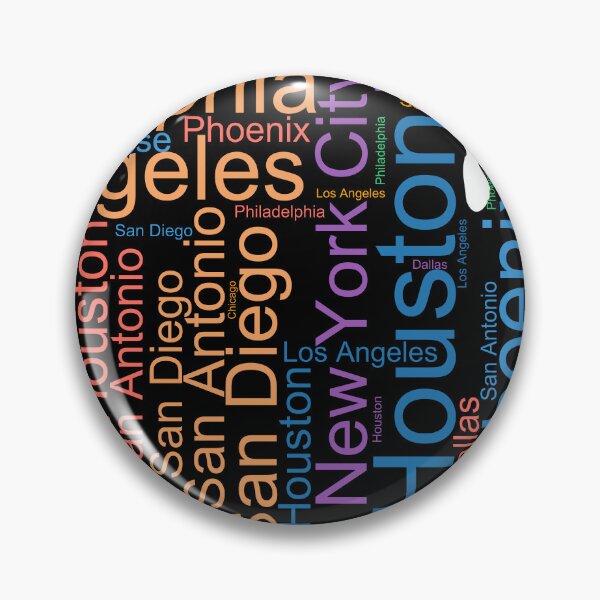 Item preview, United States City Names Word Art designed and sold by TheIconSmith.