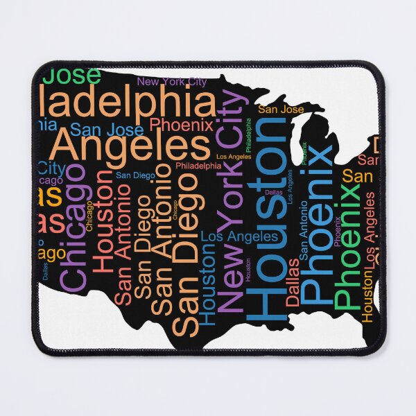 Item preview, United States City Names Word Art designed and sold by TheIconSmith.
