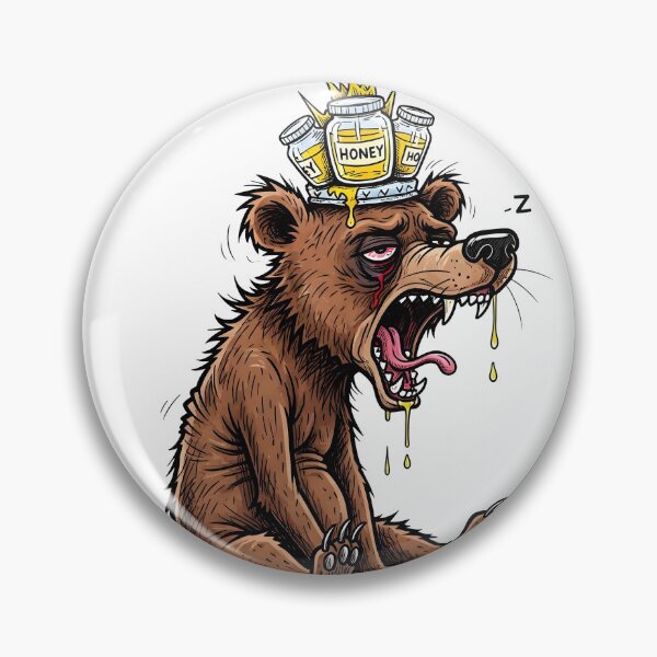 Item preview, Born to Nap, Forced to Deal - Sleepy Bear Honey Crown | Funny Life Struggle designed and sold by GrumpyCrudly.