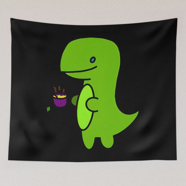 Item preview, Dino With Tea designed and sold by maude5ig.