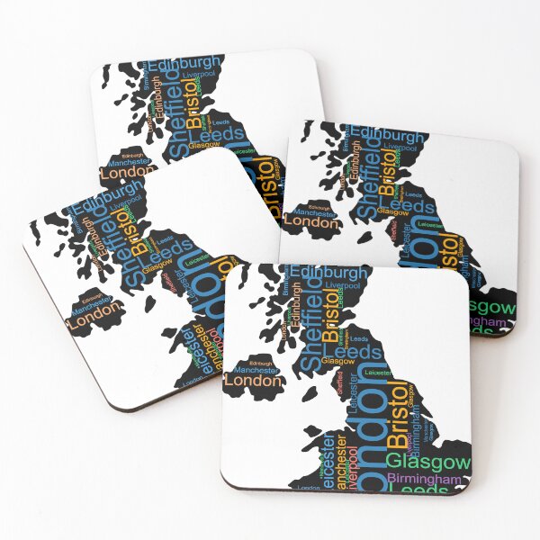 Item preview, United Kingdom City Names Word Art designed and sold by TheIconSmith.