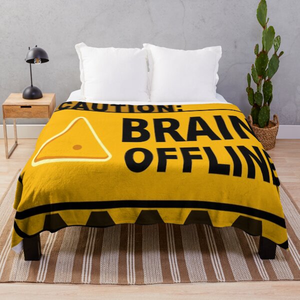 Item preview, Caution: Brain Offline • Funny High-Vis Safety Design for Stickers & Shirts designed and sold by CMdigit.