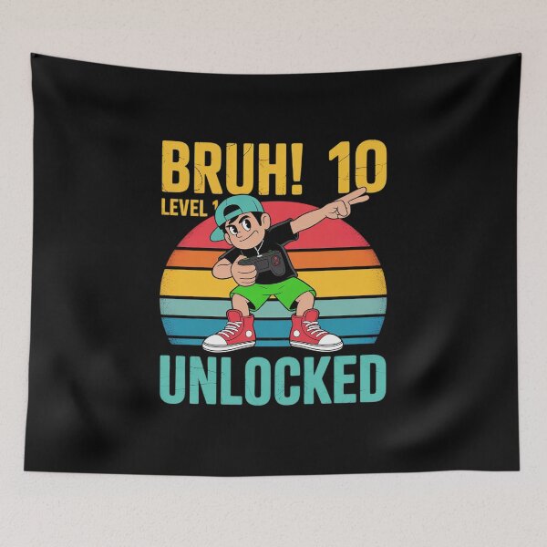 Item preview, 10 Year Old Birthday Dabbing Boy Bruh 10th level unlocked 1  designed and sold by GGrizeldaRivas.