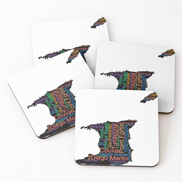 Item preview, Trinidad And Tobago City Names Word Art designed and sold by TheIconSmith.