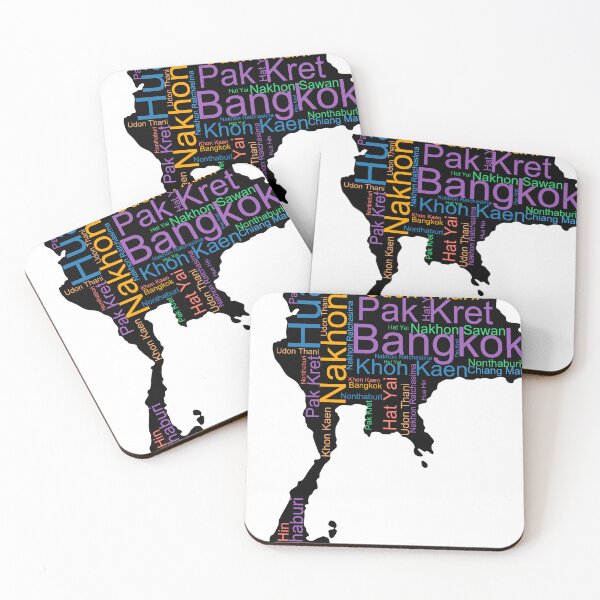 Item preview, Thailand City Names Word Art designed and sold by TheIconSmith.