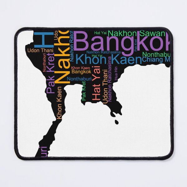 Item preview, Thailand City Names Word Art designed and sold by TheIconSmith.