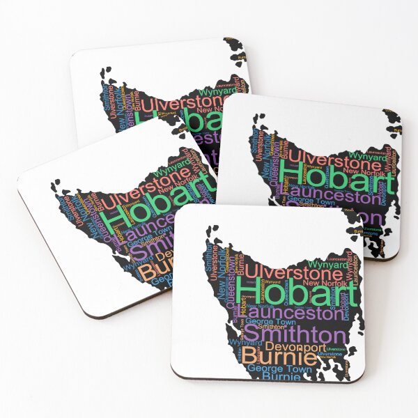 Item preview, Tasmania City Names Word Art designed and sold by TheIconSmith.