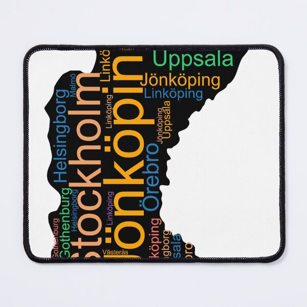 Item preview, Sweden City Names Word Art designed and sold by TheIconSmith.