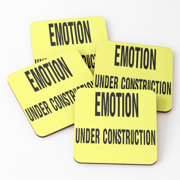 Item preview, Emotion Under Construction • Funny High-Vis Sticker & Tee Design designed and sold by CMdigit.
