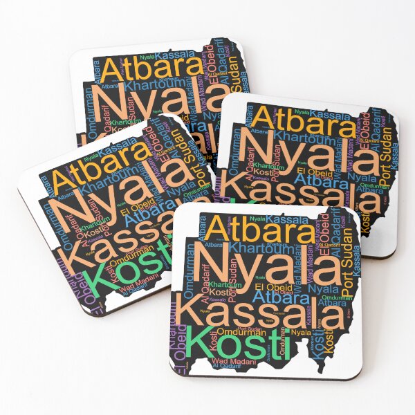 Item preview, Sudan City Names Word Art designed and sold by TheIconSmith.