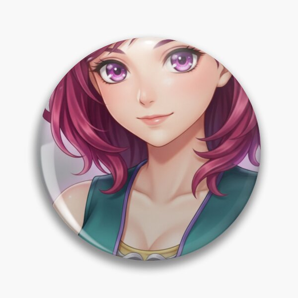 Item preview, Anime Girl with Pink Hair – Confident Manga Character Art designed and sold by YKS - Art&Stuff.