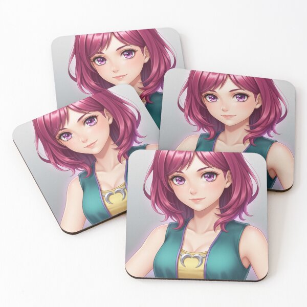 Item preview, Anime Girl with Pink Hair – Confident Manga Character Art designed and sold by YKS - Art&Stuff.