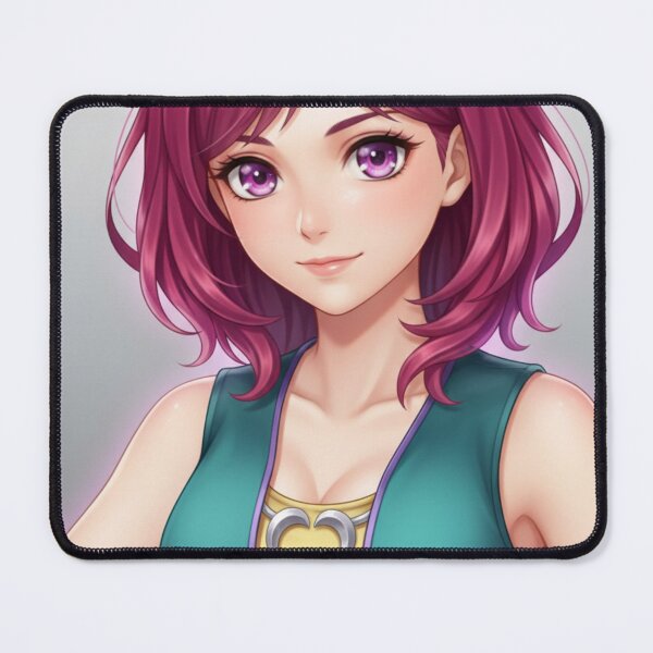 Item preview, Anime Girl with Pink Hair – Confident Manga Character Art designed and sold by YKS - Art&Stuff.