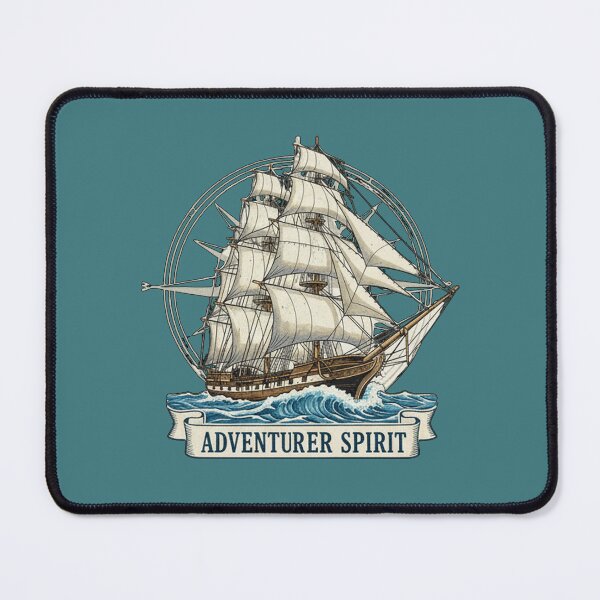 Item preview, Adventurer Spirit – Vintage Sailing Ship Art for Dreamers and Explorers designed and sold by Mythic Tide.