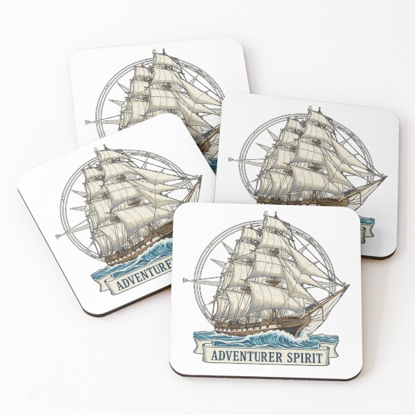 Item preview, Adventurer Spirit – Vintage Sailing Ship Art for Dreamers and Explorers designed and sold by Mythic Tide.