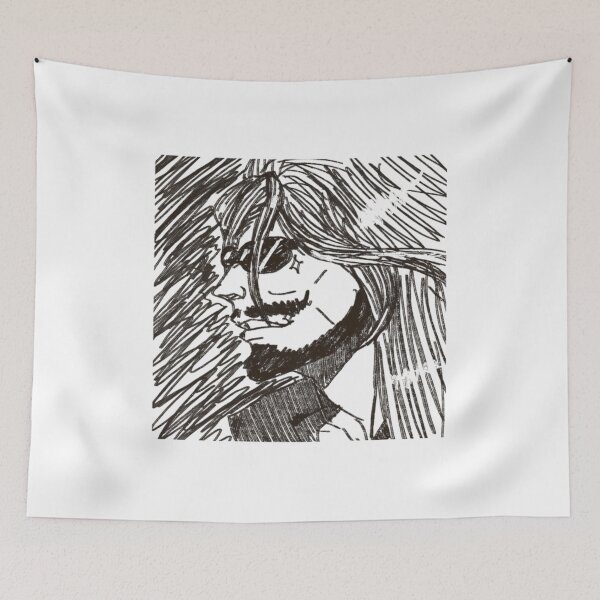 Item preview, Shades Profile Sketch - Edgy Sepia Scribble Art designed and sold by RoyTill0Art.