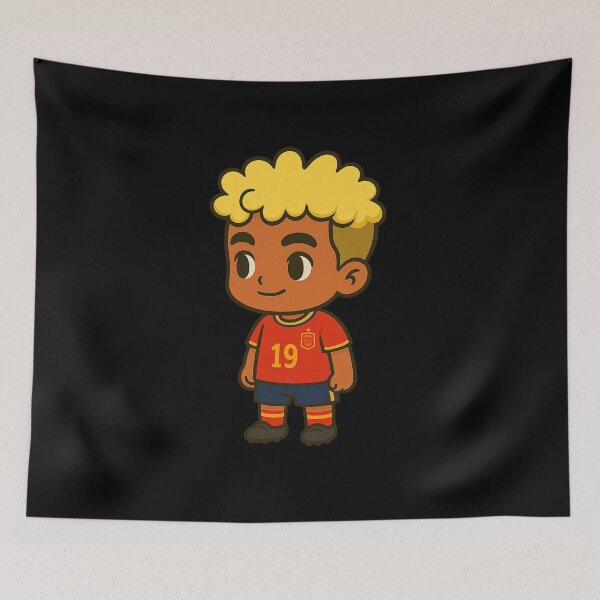 Item preview, Lamine Yamal Cartoon Art Spain Barcelona designed and sold by My-Way-Studio.