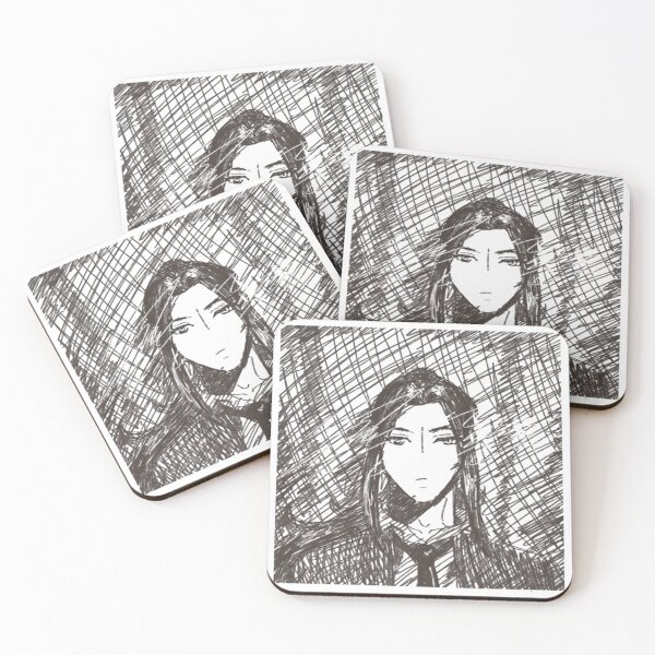 Item preview, Sepia Sketch Portrait - Stern Gaze Scribble designed and sold by RoyTill0Art.