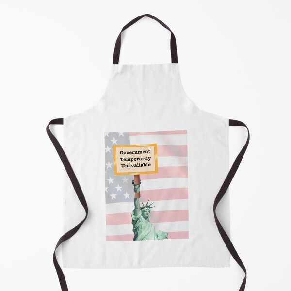 Item preview, Statue of Liberty Holding Government Shutdown Sign designed and sold by Kruti Collection.