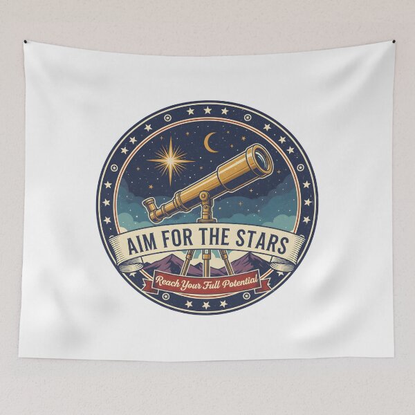 Item preview, Aim for the Stars | Reach Your Full Potential designed and sold by DailyVibesMerch.