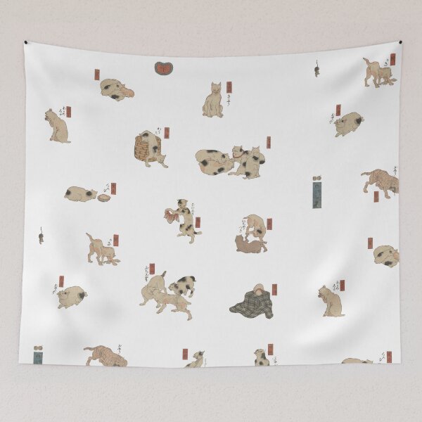 Item preview, Cats for the 53 stations of the Tokaido designed and sold by felttipcat.