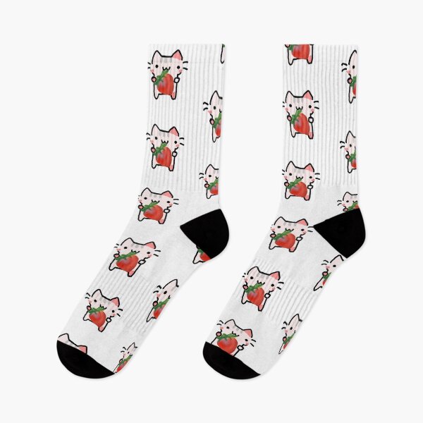 Item preview, Strawberry pink kitty designed and sold by ZinaDesignsShop.