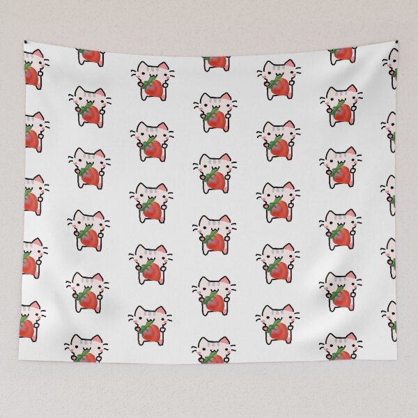 Item preview, Strawberry pink kitty designed and sold by ZinaDesignsShop.