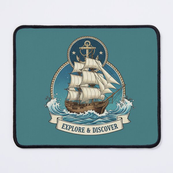 Item preview, Explore & Discover – Nautical Compass Art for Curious Souls designed and sold by Mythic Tide.