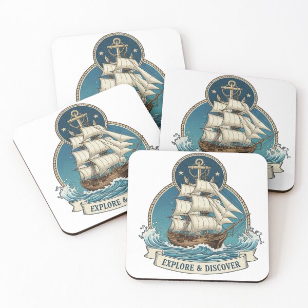 Item preview, Explore & Discover – Nautical Compass Art for Curious Souls designed and sold by Mythic Tide.