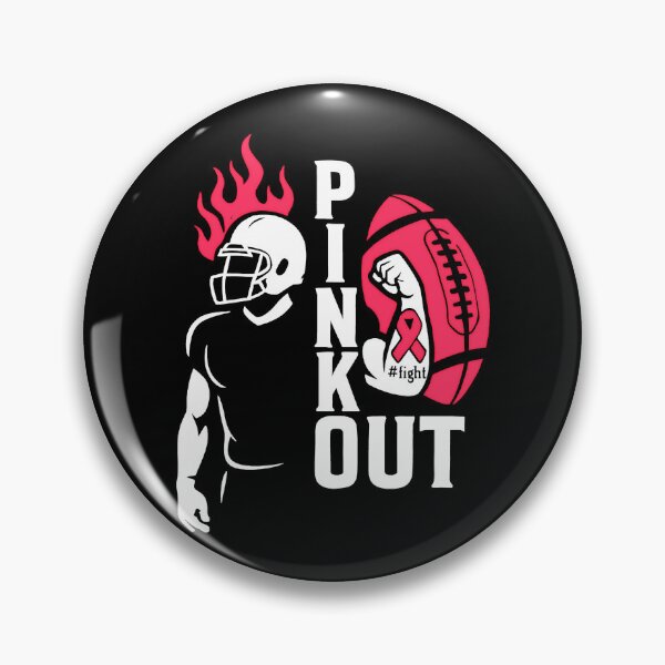 Item preview, Football Pink Out Team Breast Cancer designed and sold by gear-posters.
