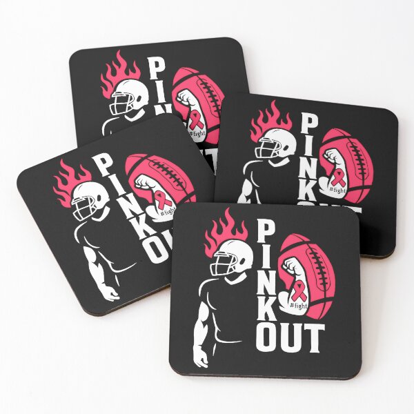 Item preview, Football Pink Out Team Breast Cancer designed and sold by gear-posters.