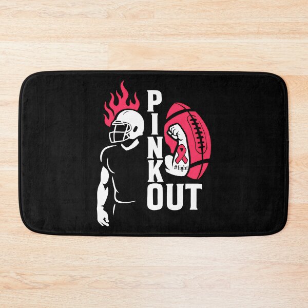 Item preview, Football Pink Out Team Breast Cancer designed and sold by gear-posters.