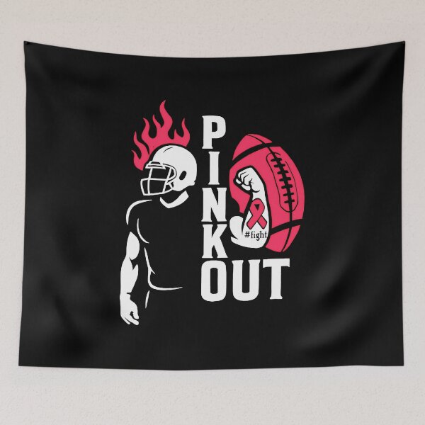 Item preview, Football Pink Out Team Breast Cancer designed and sold by gear-posters.