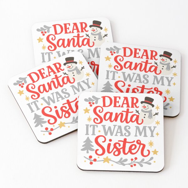 Item preview, Dear Santa, It Was My Sister – Funny Christmas Design designed and sold by Meandmyshop.