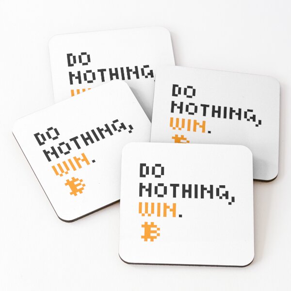 Item preview, Do nothing, win - Bitcoin Quotes - Pixel Font designed and sold by CyberRex.