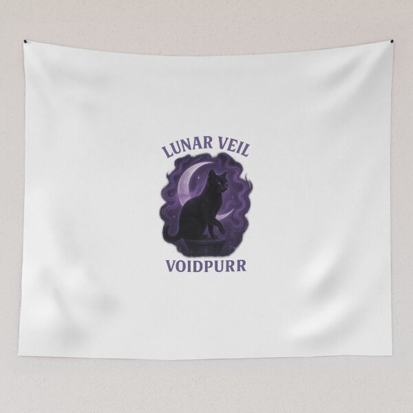 Item preview, Voidpurr - Lunar Veil - Black Cat designed and sold by VOIDPURR.