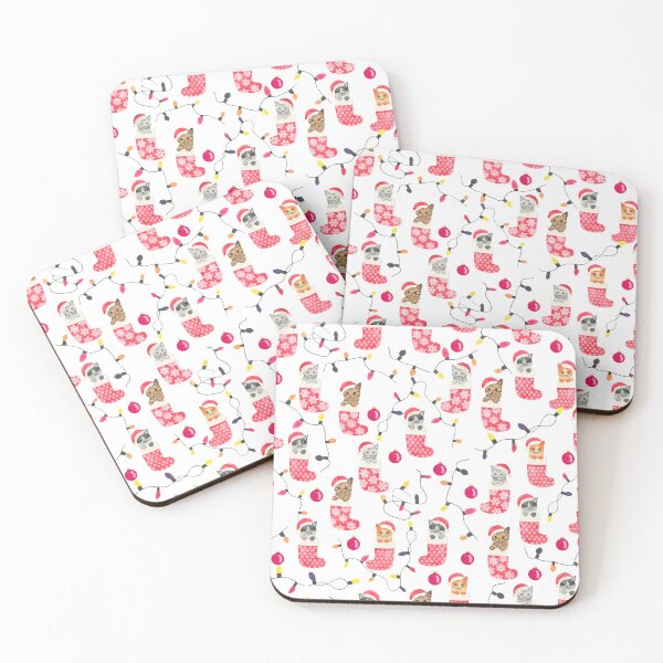 Item preview, Cute cats playing in Christmas Stockings designed and sold by Hillary Holt.