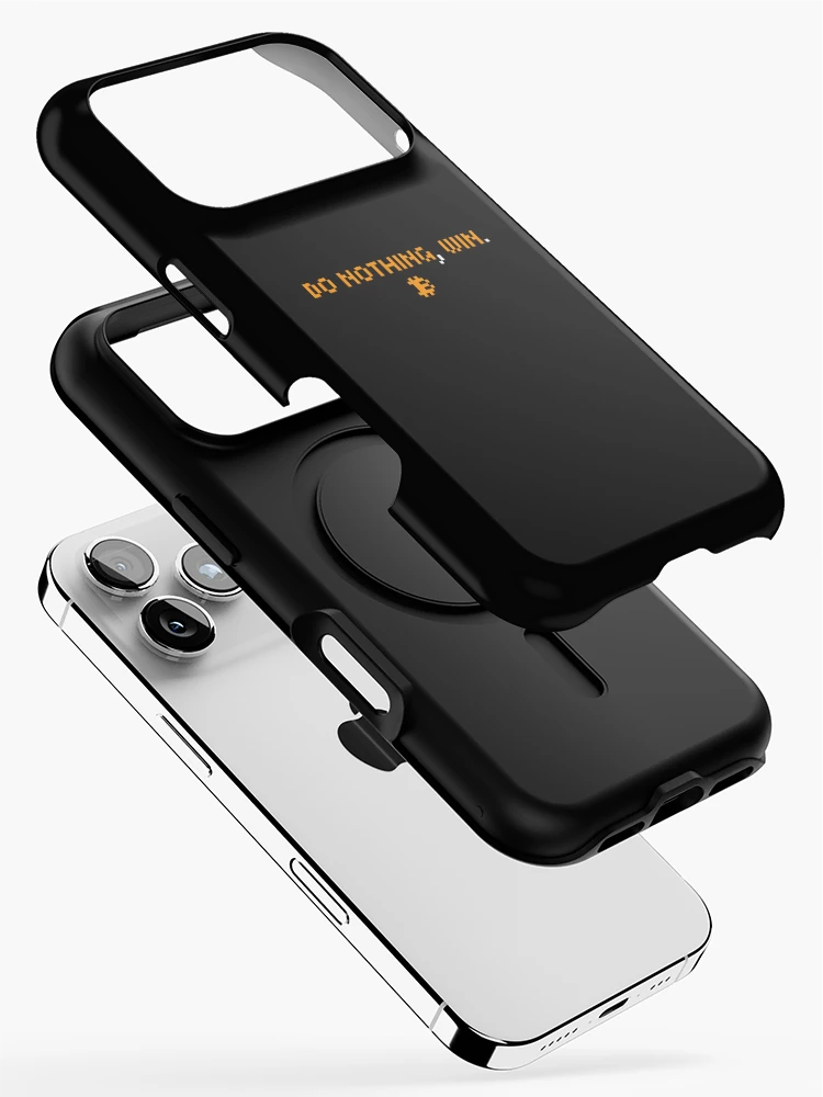 Thumbnail 2 of 4, iPhone Case, Do nothing, win - Bitcoin Quote - Computer Font designed and sold by CyberRex.