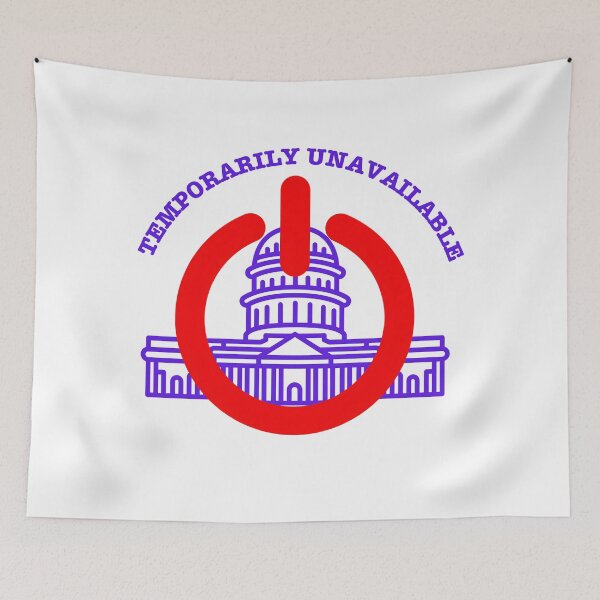 Item preview, Capitol Shutdown – Temporarily Unavailable Design designed and sold by Kruti Collection.