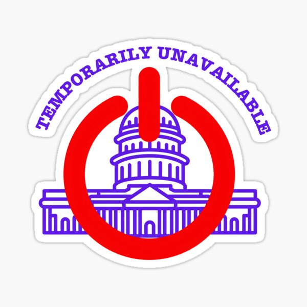 Item preview, Capitol Shutdown – Temporarily Unavailable Design designed and sold by Kruti Collection.