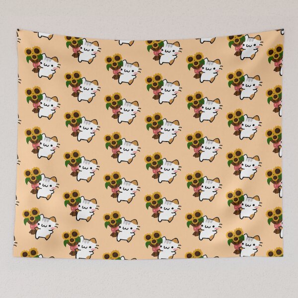 Aperçu de l'œuvre Chaton bouquet de tournesols créée et vendue par ZinaDesignsShop.