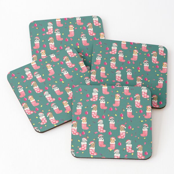 Item preview, Cute cats playing in Christmas Stockings designed and sold by Hillary Holt.