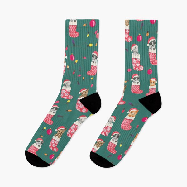 Item preview, Cute cats playing in Christmas Stockings designed and sold by Hillary Holt.