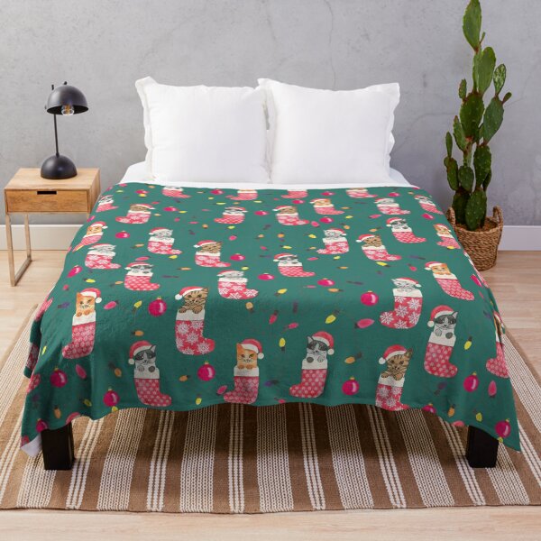 Item preview, Cute cats playing in Christmas Stockings designed and sold by Hillary Holt.