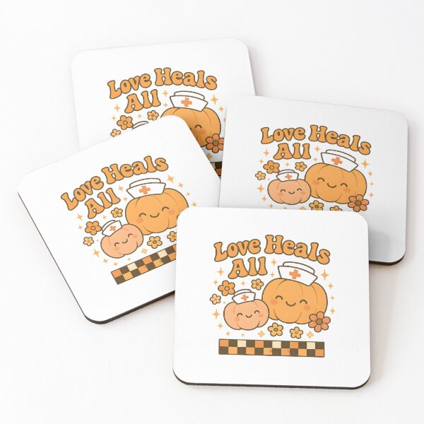Item preview, Love Heals All Funny Nurse Halloween Shirt | Cute Pumpkin Healthcare Tee designed and sold by ClinicalHubs.