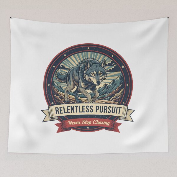 Item preview, Relentless Pursuit | Never Stop Chasing designed and sold by DailyVibesMerch.