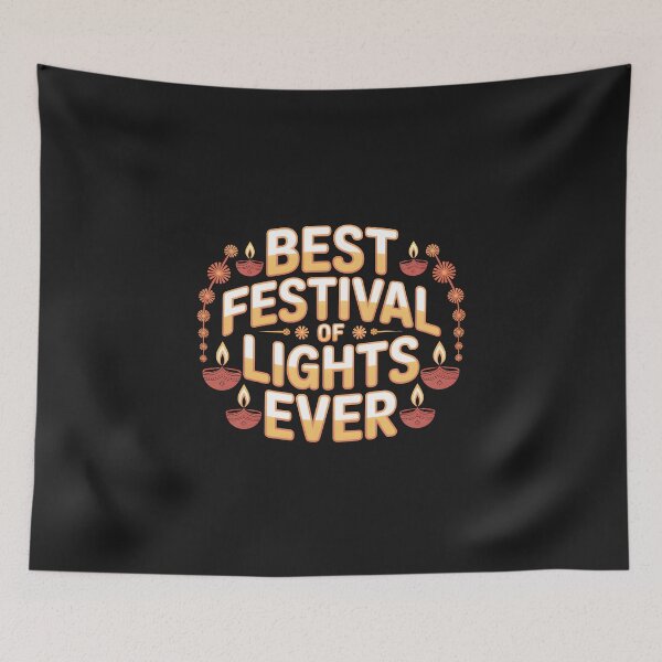 Item preview, Best Festival of Lights Ever – Bold Diwali Celebration Design designed and sold by Jollys-ArtShop.